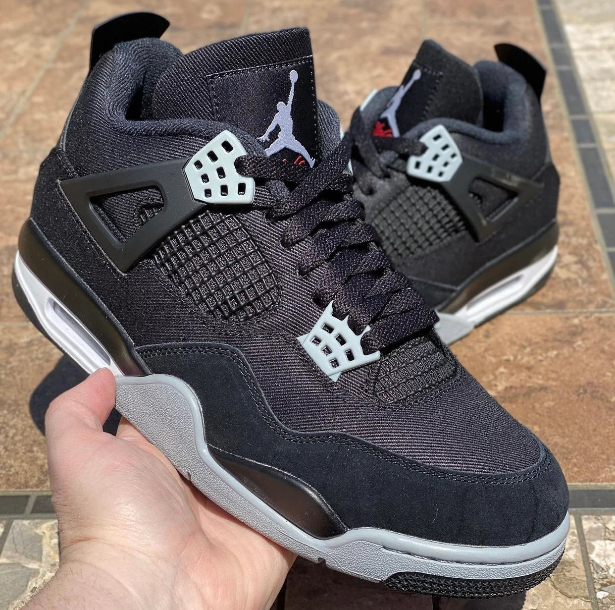 Jordan 4 Black Canvas (EARLY)